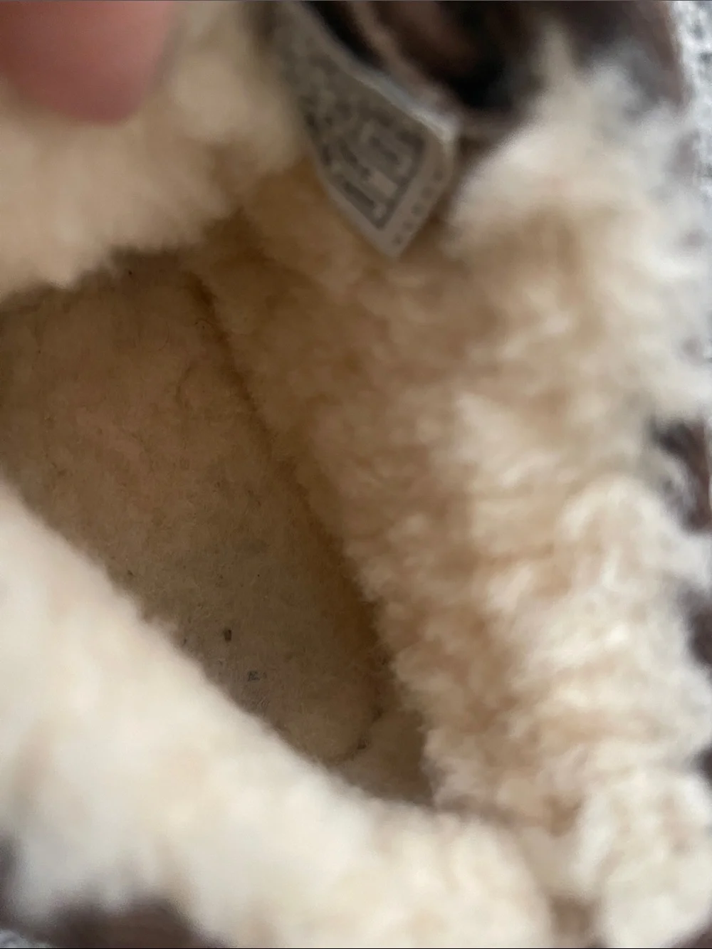 UGG Kids Brown Suede Shearling Lace-Up Boots